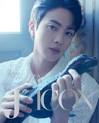 💥#JIN graces the cover of the January issue of *SPUR",