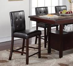 Pub table set with storage. Myco Furniture Eliza Rectangular Faux Marble Pub Table With Storage Set 5pcs El703t Dt Set 5