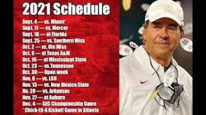 On wednesday, the conference network had a show reveal and released one week at a time. Alabama 2021 Football Schedule