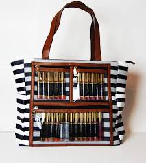 Wow Display Bag Clear Pockets With Zippers Blue Striped Etsy In 2020 Bag Display Clear Pocket Direct Sales Bag