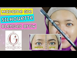 Review Madame Gie Silhouette Blended Brow Pensil Alis Madame Gie By Vapinka Makeup Youtube