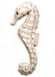 Seahorse wooden sign beach coastal cottage sign by slippinsouthern***research for possible future project. Artistic Wood Metal Sea Shore Life Cutouts For Wall Decor Coastal Decor Ideas Interior Design Diy Shopping