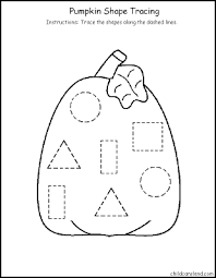 Pumpkin Shape Tracing Halloween Preschool Fall Preschool Pumpkins Preschool