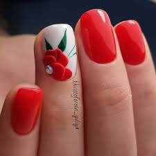 Fotos de unas acrilicas 2020 disenos e ideas de unas decoradas. Pin By Meybiys Mendoza On Una Simple Nails Swag Nails Red Nails