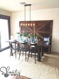 Dining room bench with back plans. Diy High Back Bench Shanty 2 Chic