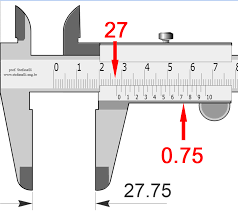 It looks like a ruler with ten numbers. Confused As To How To Read This Caliper Engineering Stack Exchange