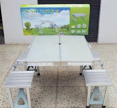 Jual krisbow meja makan lipat 153 x 76 x 74 cm putih › original dengan harga rp829.900 › gratis ongkir › kualitas terjamin › beli di ruparupa.com Jual Meja Makan Lipat Portable Folding Picnic Table Persiapan Untuk Natal Tahun Baru Kaskus