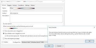 Solved This Task Requires That The User Account Specified Has Log On As Batch Job Rights Up Running Technologies Tech How To S