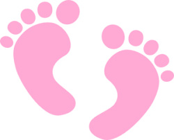 Baby Feet Pink Clip Art Vector Clip Art Online Royalty Free Public Domain Baby Feet Baby Clip Art Baby Birthday Card