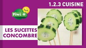 123 Cuisine Les Sucettes De Concombre Cuisine Facile A Faire Avec Les Enfants Sur Piwi Youtube