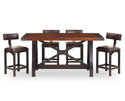 Make your kitchen more inviting with this make your kitchen more inviting with this warm solid pine dining table. Foundry 5 Pc Counter Height Barstool Group 657 Kitchen Table Settings Pub Height Table Backless Bar Stools