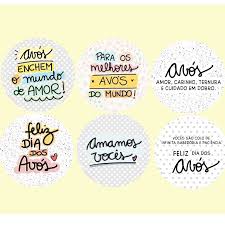 Que o bom deus abençoe você,sua família e em especial sua avó. Adesivos Dia Dos Avos Avos Lembrancinhas Variados Shopee Brasil