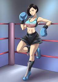 Not enough Coach Hiraguchi Art so had her comm'd doing some boxing instead  of gymnastics (Art by Carlotus) : r/Persona5