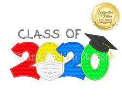 Class Of 2020 Graduation Cap Mask Appliquetionstation Machine Embroidery Class Of 2020 Graduation Cap Class Of 2020