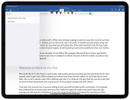 If you use google docs to manage your online documents, you can use these features from any browser that has an internet connection. A Beginner S Guide To Microsoft Word On The Ipad The Sweet Setup