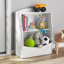 Depth at top of frame: Your Zone Storage Bookcase With Toy Bin Multiple Finishes Walmart Com Walmart Com