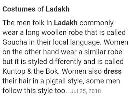 A glance at all the things money can buy! 4 Mention Any Two Popular Costumes Of Ladakh Brainly In