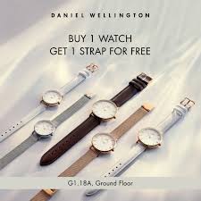 Daniel wellington classic sheffield watch, italian black leather band. Buy 1 Watch Get 1 Strap For Free By Daniel Wellington Sunway Pyramid