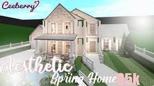 Bloxburg Aesthetic Spring Family Home 85k Speed Build Youtube Spring Family House Decorating Ideas Apartments Home And Family