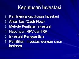 Maybe you would like to learn more about one of these? Investasi Dalam Aktiva Tetap Keputusan Investasi Keputusan Investasi