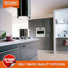 A good rule of thumb to remember is that you don't want to use a matte finish paint on kitchen cabinets. China High Gloss Gray Smooth Paint Finish Kitchen Cabinets Sets China Modular Kitchen Home Furniture