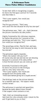 A Policeman Tests Three Police Officer Candidates Wititudes Police Officer Candidate Policeman