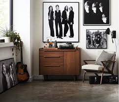 The Best Prints From Crate And Barrel S Beatles Collection Beatles Room Decor Beatles Room Rock N Roll Living Room