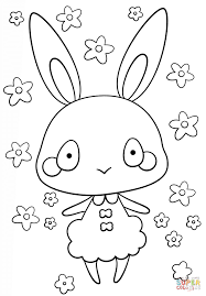 Ausmalbild Kawaii Häschen Mädchen Ausmalbilder Kostenlos