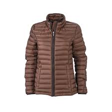 Modèle avec capuche doublée et col droit. Veste Matelassee Duvet Doudoune Anorak Femme Jn1081 Marron Achat Pas Cher Go Sport