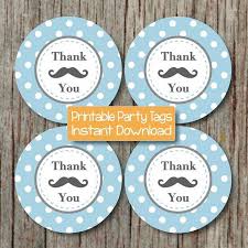 They will make a cute addition to your shower. Mustache Thank You Tags Baby Shower Bumpandbeyonddesigns