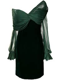 Valentino Pre Owned 1990 S Off The Shoulder Cocktail Dress Farfetch Designer Dresses Couture Trendy Cocktail Dresses Fashion