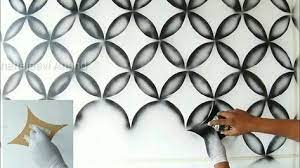 wall painting 3d design using black spray 3d wall painting wall painting spray paint wall