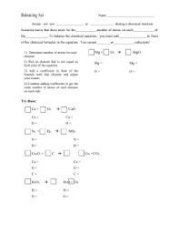 Balancing act worksheet answer key | answers fanatic this law states that the same number of atoms should be present on both sides of the chemical equation. Balancing Act Key