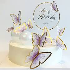 Share the best gifs now >>>. Buy 11 Pieces Purple Gold Butterfly Cake Toppers Happy Birthday Metal Gold Happy Birthday Cake Topper Butterfly Birthday Cake Decorations Cake Butterfly Party Decorations Online In Vietnam B08zjdt164
