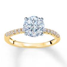Diamond Engagement Ring Setting 1 6 Ct Tw Round 14k Yellow