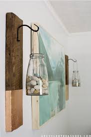 Remodelaholic Inexpensive Diy Large Scale Wall Art Rustic Wall Hangings Modern Diy Large Scale Wall Art Modern doormat with beautiful wood grains and a simple design.