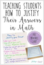 Teaching Students To Justify Their Work In Math Doesn T Have To Be Difficult Read This Post To Learn How Setting Math Instruction Math Writing Education Math