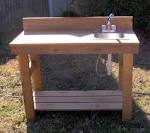Potting Bench With Sink - t