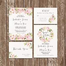 Invitation Kit Wedding Invitation Floral Watercolor Etsy Floral Wedding Invitations Wedding Invitation Kits Wedding Invitations