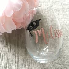 College Graduation Gift Graduation Wine Glass Graduation Gift Etsy Graduation Glass College Graduation Gifts Graduation Gifts