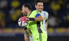 150 x 100 cm, digital art, 2020. Heroe Las Espectaculares Atajadas De David Ospina Frente A Messi Y Lautaro Martinez