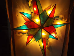 Vintage Lighted Christmas Tree Topper Lighted Star Etsy Christmas Tree Toppers Lighted Stained Glass Studio Glass Stars
