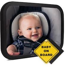 Mike N Jack Ultra Stable Rear Facing Car Seat Mirror Largest Wide Angle Baby Car Mirror For Fixed Headrest Safety Baby Mirror Baby Car Seats Baby Car Mirror