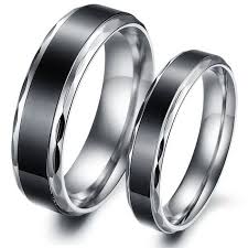 Matching Black Titanium Wedding Bands Wedding And Bridal Inspiration Titanium Wedding Rings Black Rings Jewelry Wedding Rings
