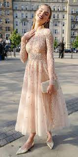 18 Top Wedding Guest Designer Dresses For Modern Girls Wedding Dresses Guide Tea Length Wedding Dress Hijab Evening Dress Soiree Dress