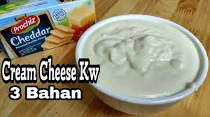 (1/2 sudu krim cheese ) ni tak letak pun takpe ( ros saje letak utk tambah rasa cheese dlm kek ni nnt). Resep Cream Cheese Kw 3 Bahan Saja Youtube