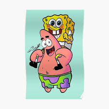 Wallpapers » s » 79 wallpapers in spongebob wallpapers collection. Spongebob And Patrick Posters Redbubble