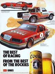 The nascar cup series has already seen its first dirt race this season in more than 50 years, could a race on ice and snow be next? Image Result For Bill Elliott Advertisements Coors Magazine Ads Beer Advertising