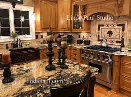 Whether you like kitchen backsplash ideas, faucets, handles, kitchen lighting, beautiful copper and bronze accents are modern ideas and. Fleur De Lis Backsplash Tile Mosaic And Metal Medallion