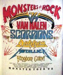 Monsters Of Rock Pontiac Silverdome Van Halen Rock Concert Band Posters